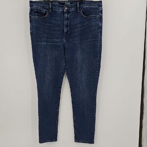 Ana Blue Denim High-Rise Skinny Ankle Jeans Size 20 Tall
